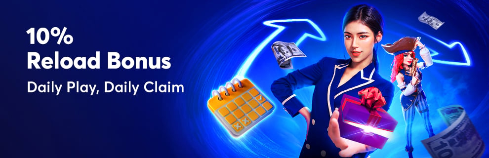 10% Daily Reload Bonus